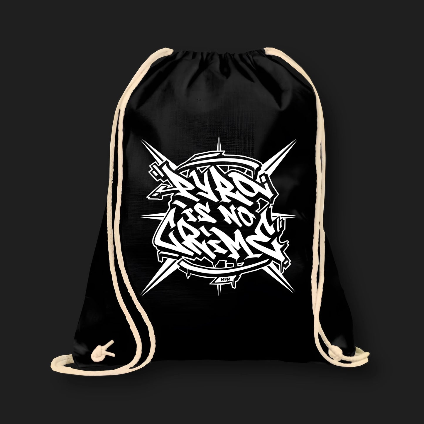 Böllerbeutel – PYRO IS NO CRIME (White Logo)