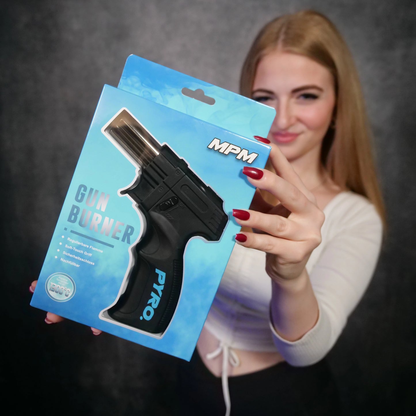 GUN-BURNER Feuerzeug - Blue Edition
