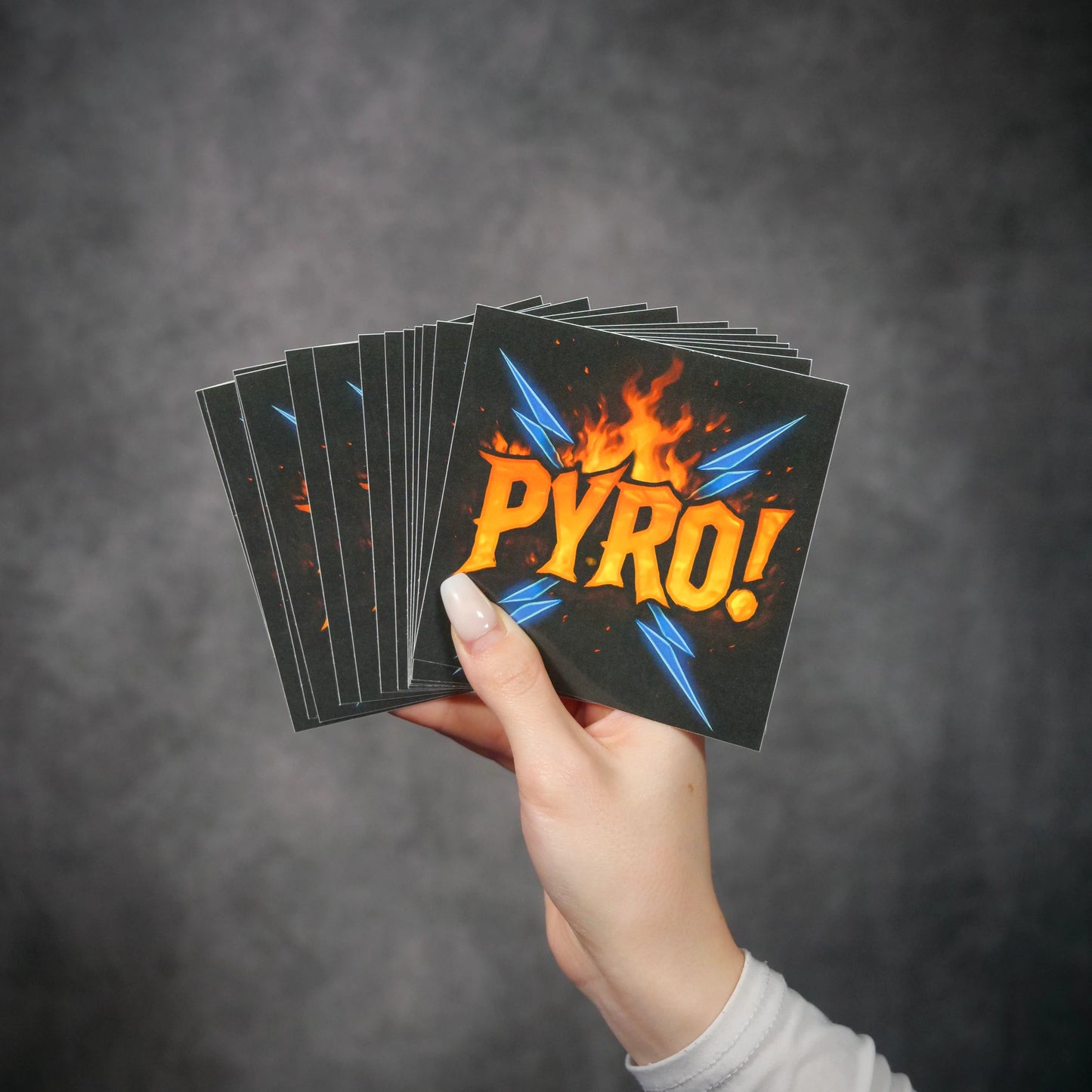 Sticker "PYRO!" – Color Edition