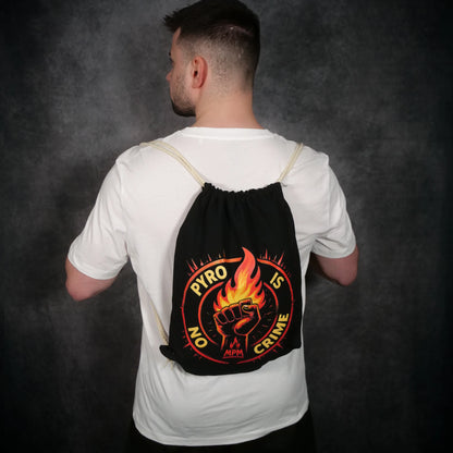 Böllerbeutel – PYRO IS NO CRIME (Orange Logo)