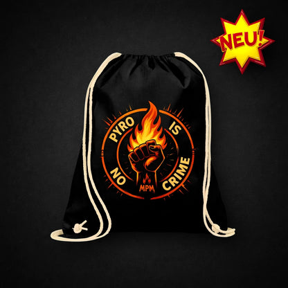 Böllerbeutel – PYRO IS NO CRIME (Orange Logo)