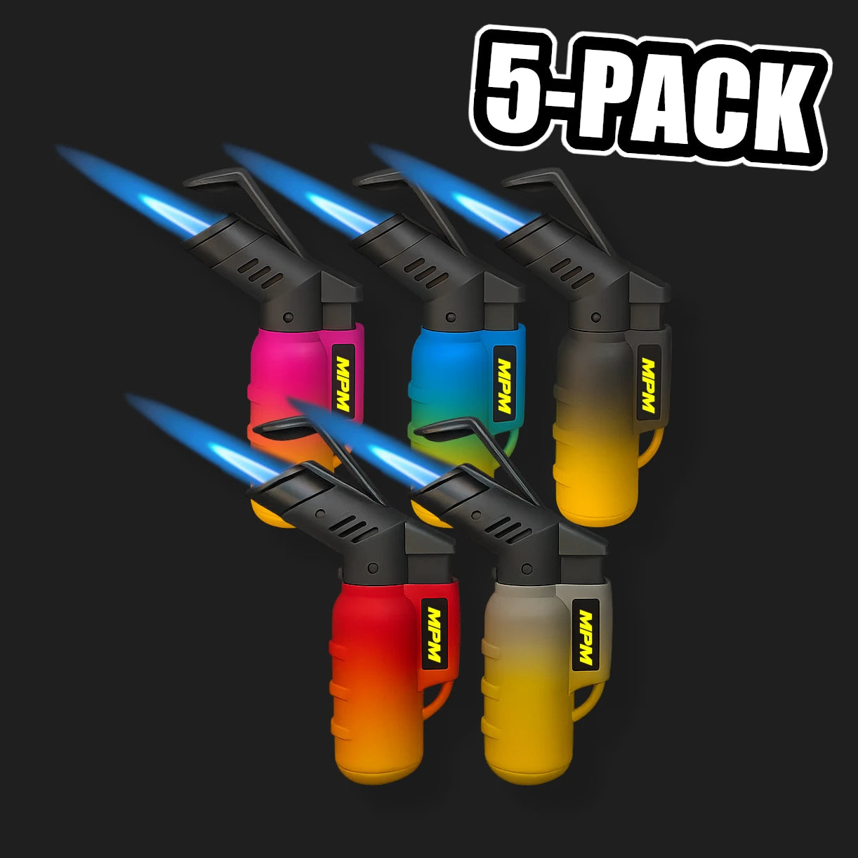 COLOR-BURNER Feuerzeuge - Spar-Angebot (5er Pack)