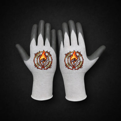 PYRO HANDSCHUHE - "Pyro is no crime" (Orange Logo)