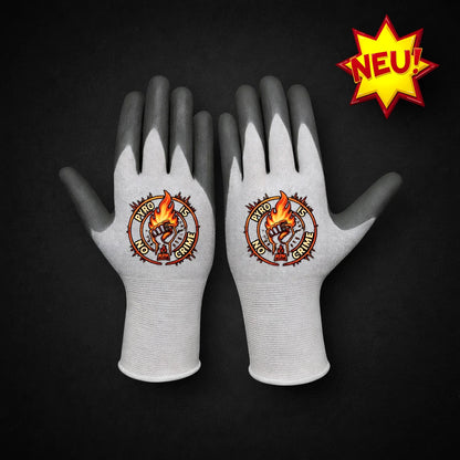 PYRO HANDSCHUHE - "Pyro is no crime" (Orange Logo)