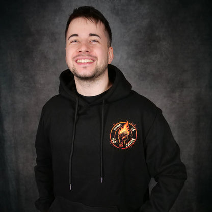 PYRO IS NO CRIME Hoodie – Orange Edition 2025