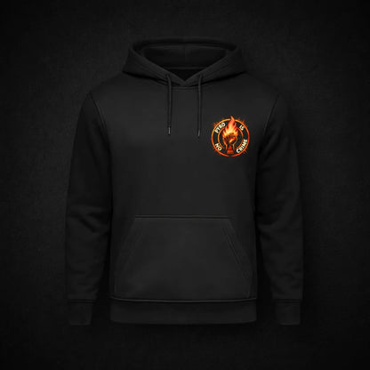 PYRO IS NO CRIME Hoodie – Orange Edition 2025