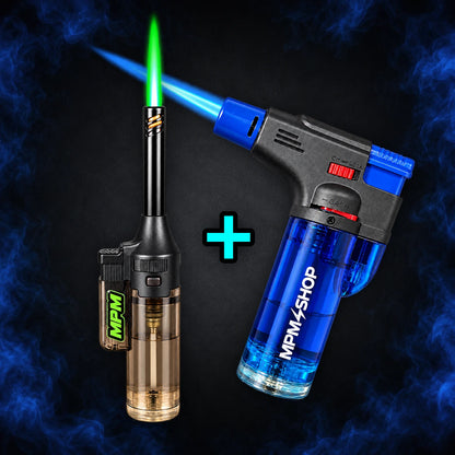 MPM FEUERZEUG BUNDLE - GREEN & BLUE BURNER