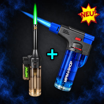 MPM FEUERZEUG BUNDLE - GREEN & BLUE BURNER