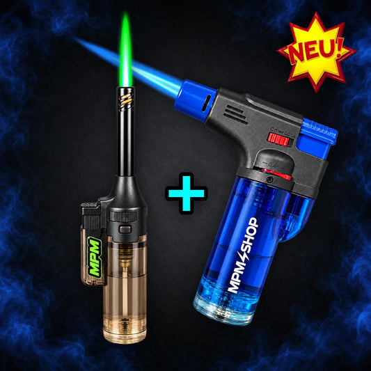 MPM FEUERZEUG BUNDLE - GREEN & BLUE BURNER