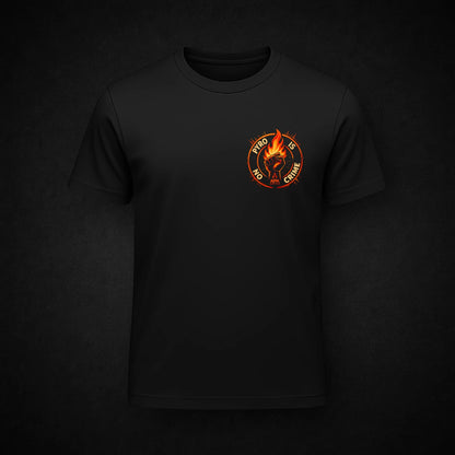 PYRO IS NO CRIME T-Shirt – Orange Edition 2025