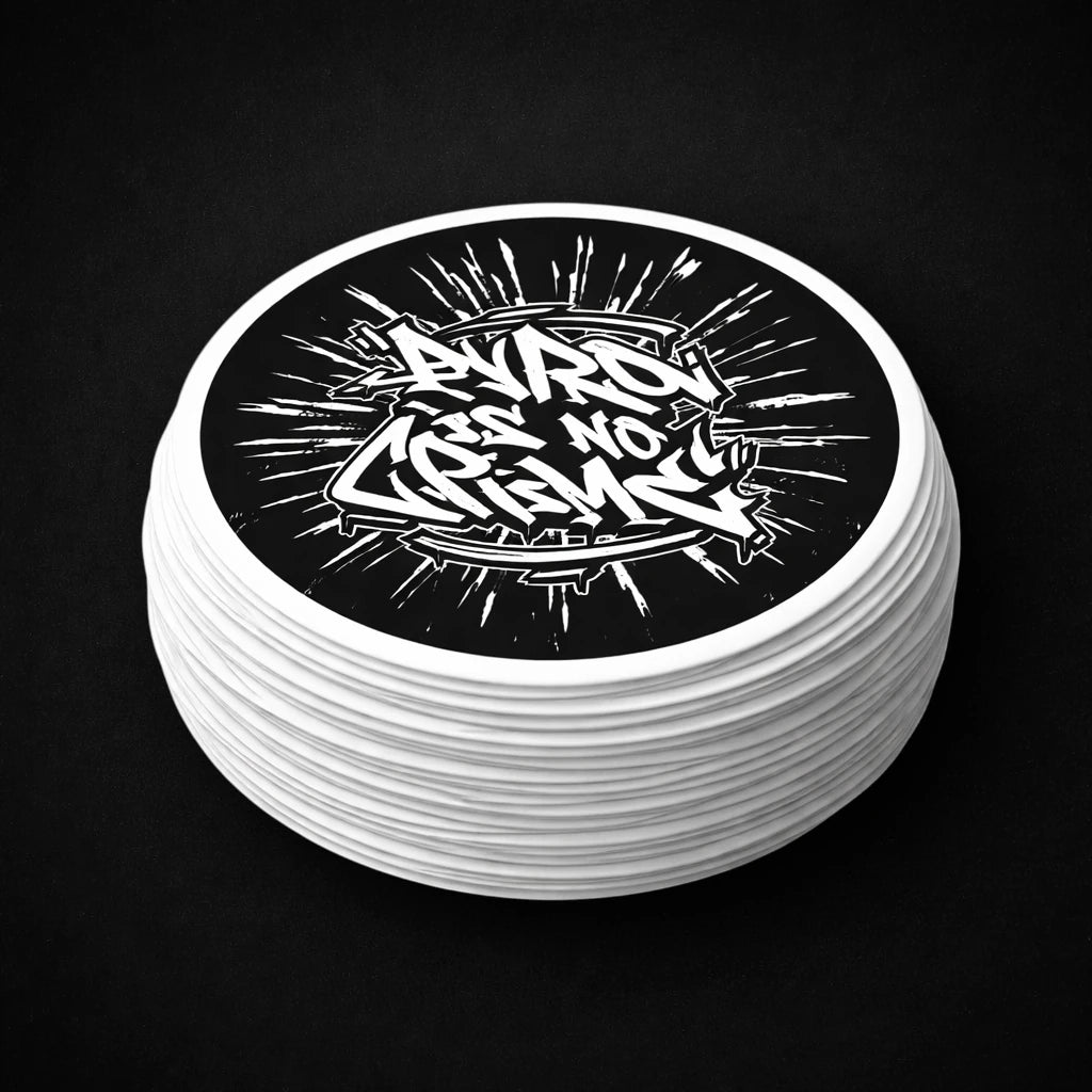 Sticker “Pyro is no Crime" – Round Edition