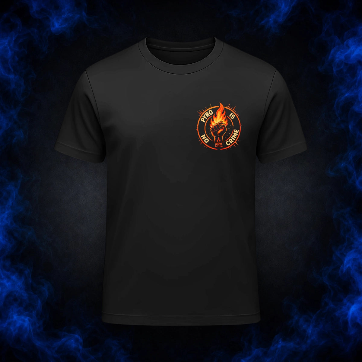 PYRO IS NO CRIME T-SHIRT – ORANGE EDITION 2025