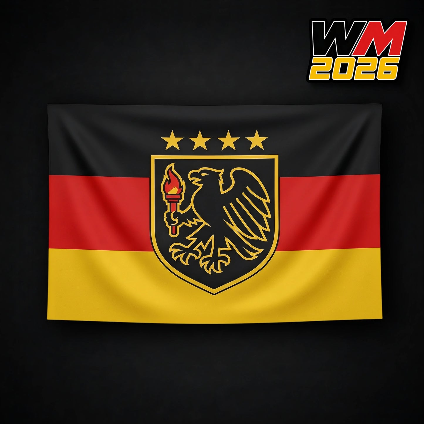 WM Flagge 2026 – Adler Pyro Edition