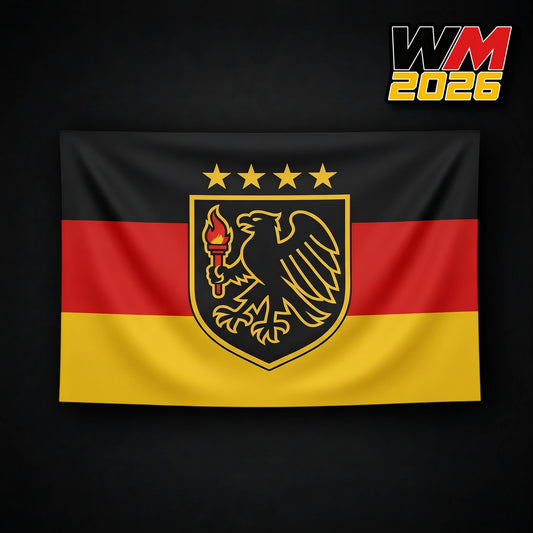 WM Flagge 2026 – Adler Pyro Edition