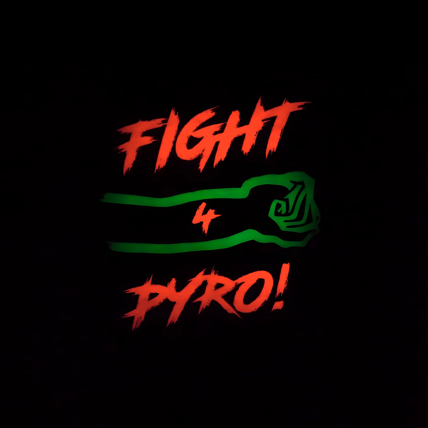 Hoodie – “FIGHT 4 PYRO” (Glow in the Dark Edition) – Sonderaktion!